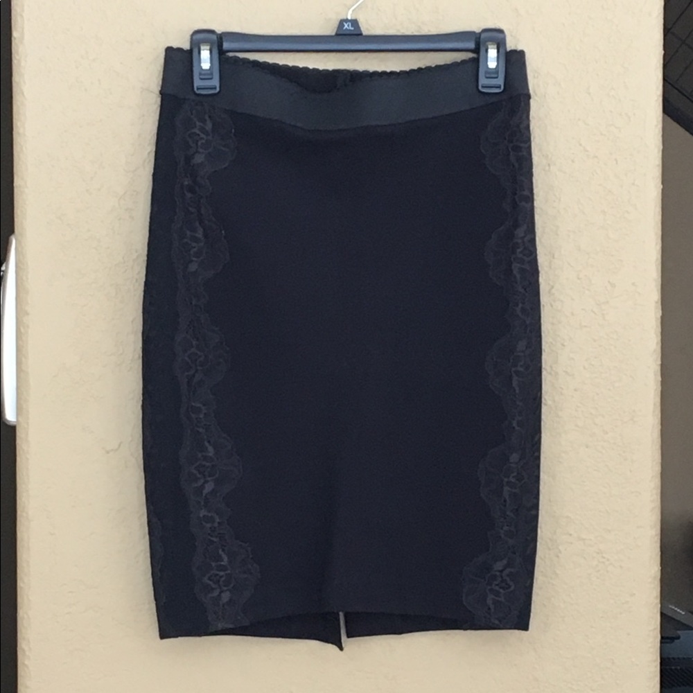 Victoria’s Secret Black Skirt Sheer Sides 6 EUC